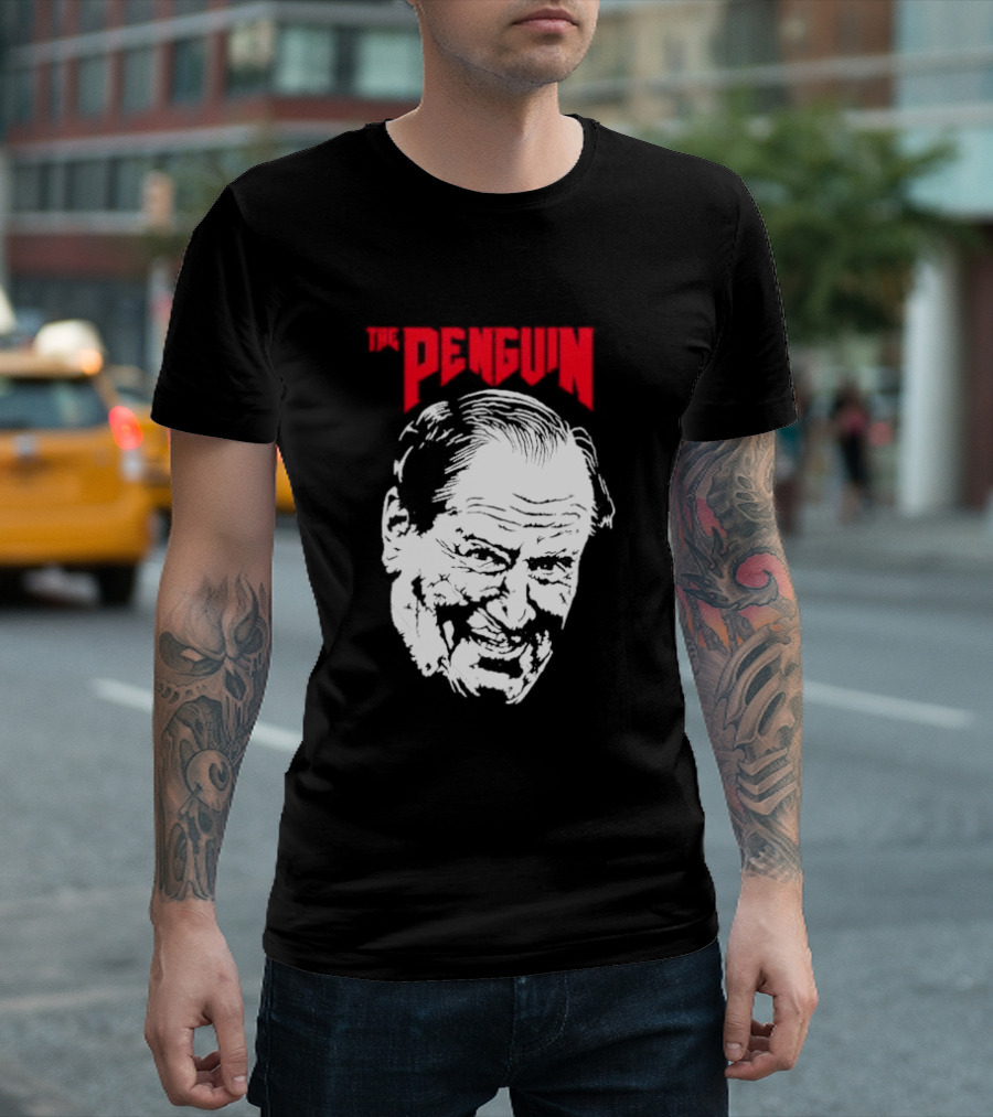 The Penguin Colin Farrell Boss Villainous Grin T-Shirt