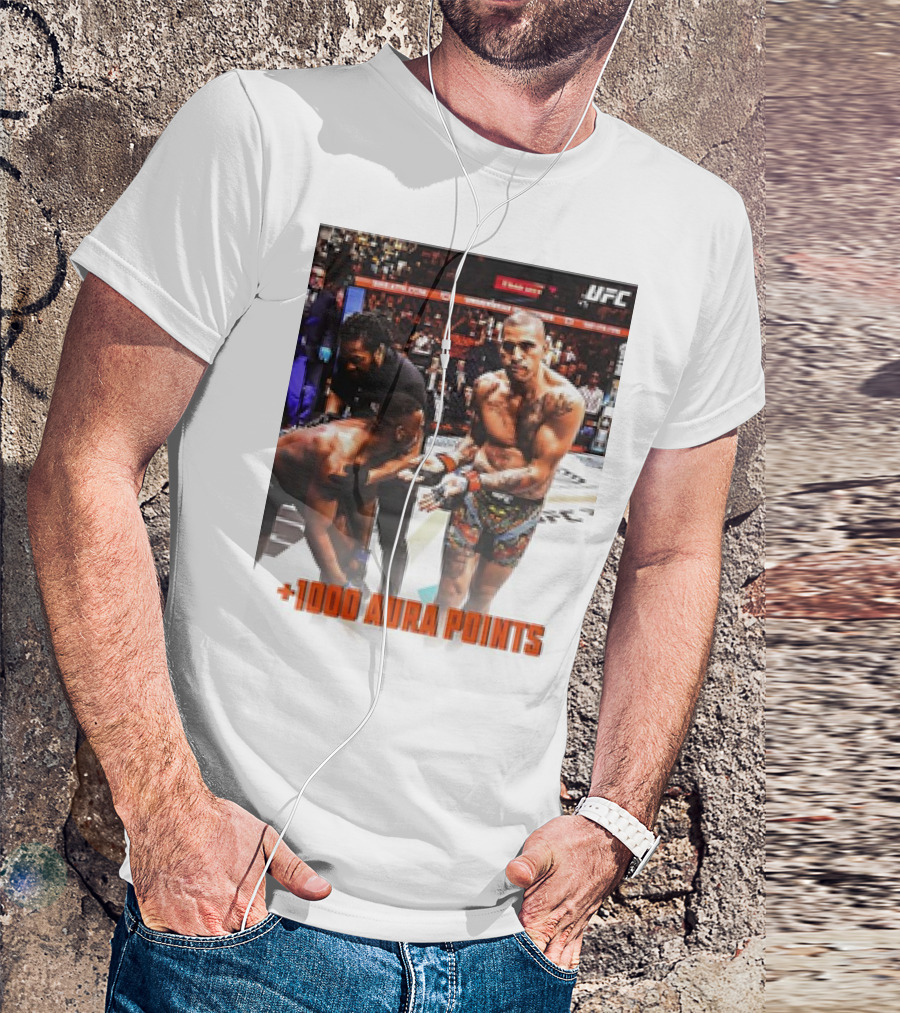 UFC Alex Pereira +1000 Aura Points Victory T-Shirt