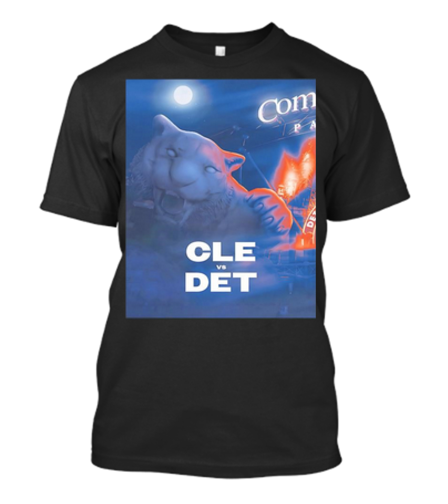 CLE Vs DET Sleep Tight Tigers Fans Comerica Park T-Shirt