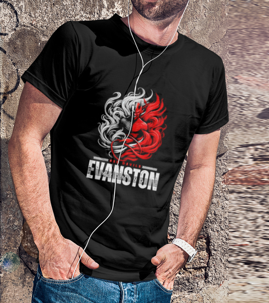 Evanston Red Devils Wyoming Fiery Mascot T-Shirt