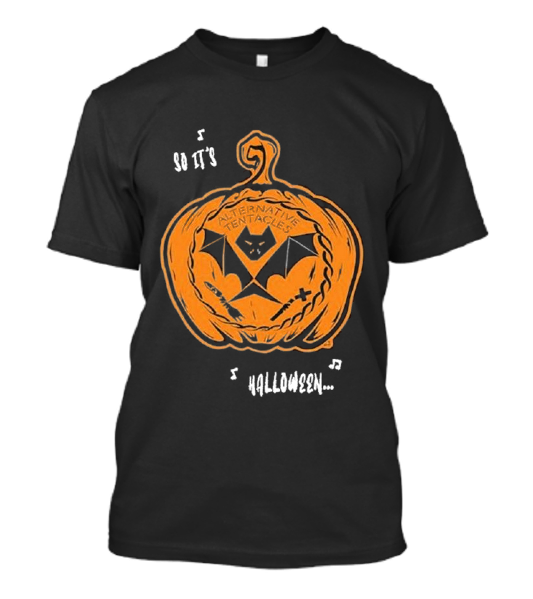 Alternative Tentacles Pumpkin Bat So It's Halloween T-Shirt