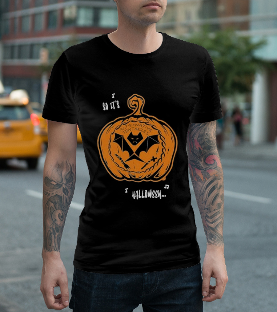 Alternative Tentacles Pumpkin Bat So It's Halloween T-Shirt