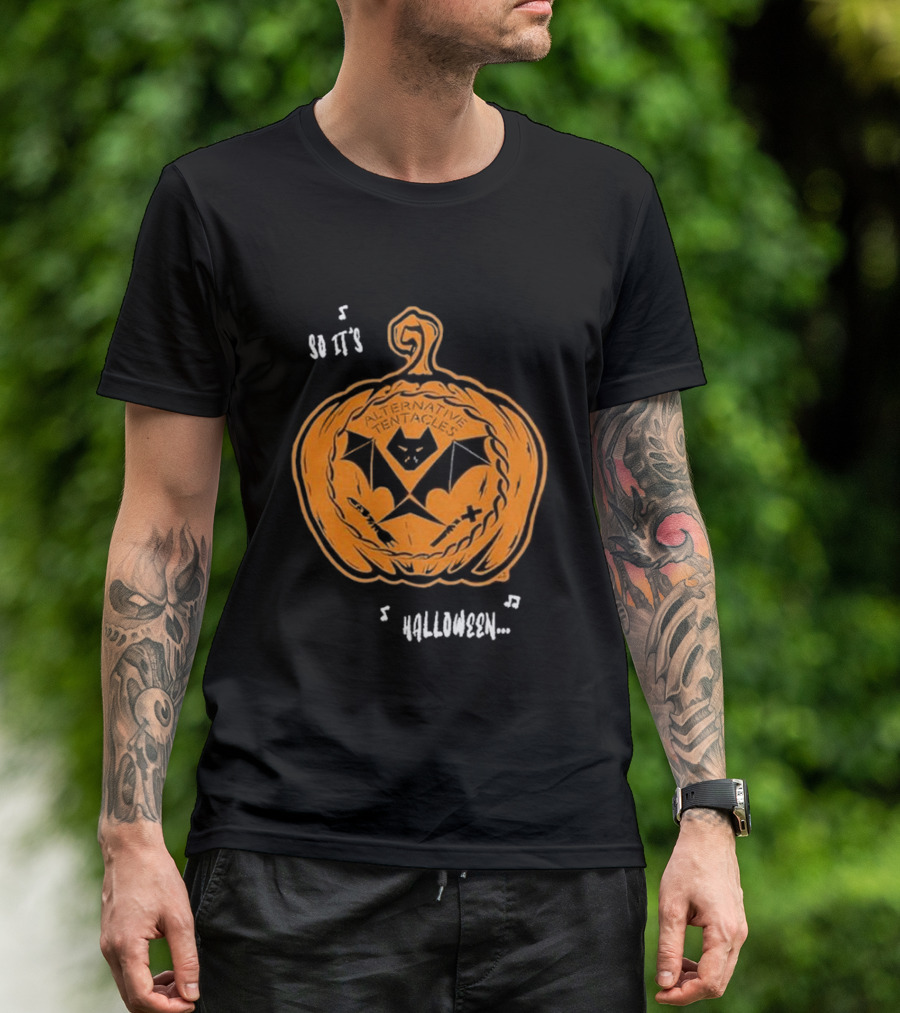 Alternative Tentacles Pumpkin Bat So It's Halloween T-Shirt