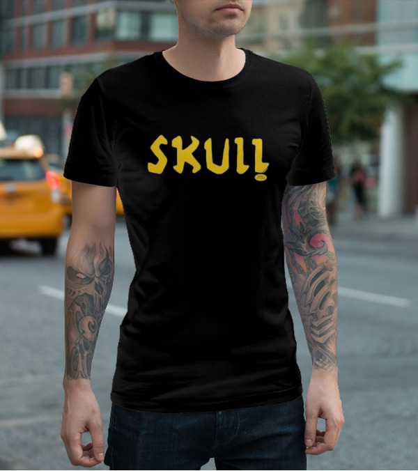 Beavis And Butt-head Skull Yellow T-Shirt
