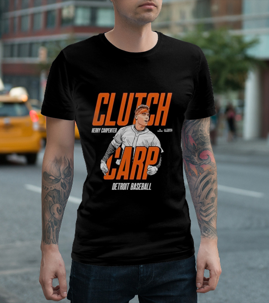 Herry Carpenter Clutch Carp Detroit Baseball T-Shirt