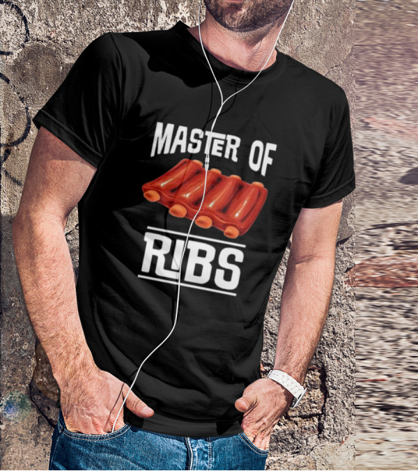 Master Of Ribs Barbecue Inktastic T-Shirt