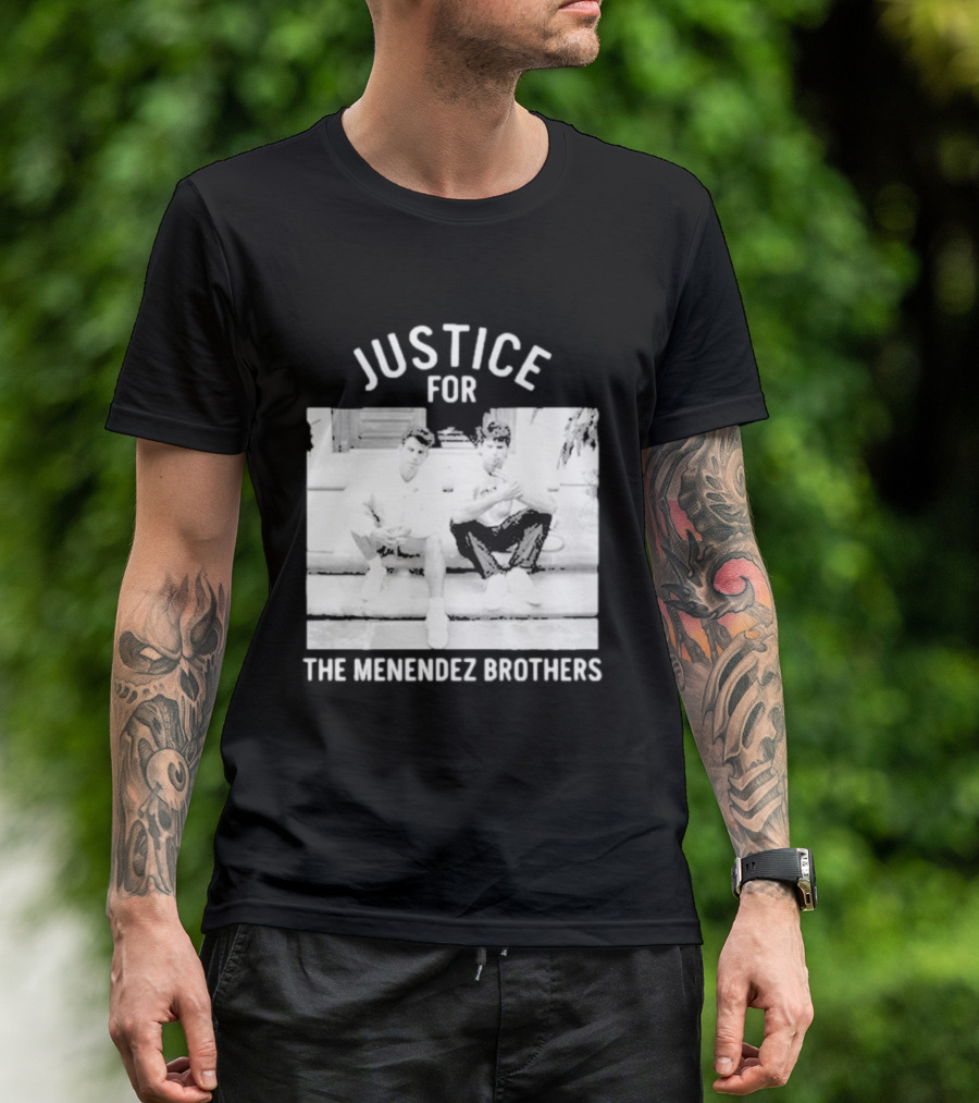 Justice For The Menendez Brothers Vintage Style Court Case Retro Appeal T-Shirt