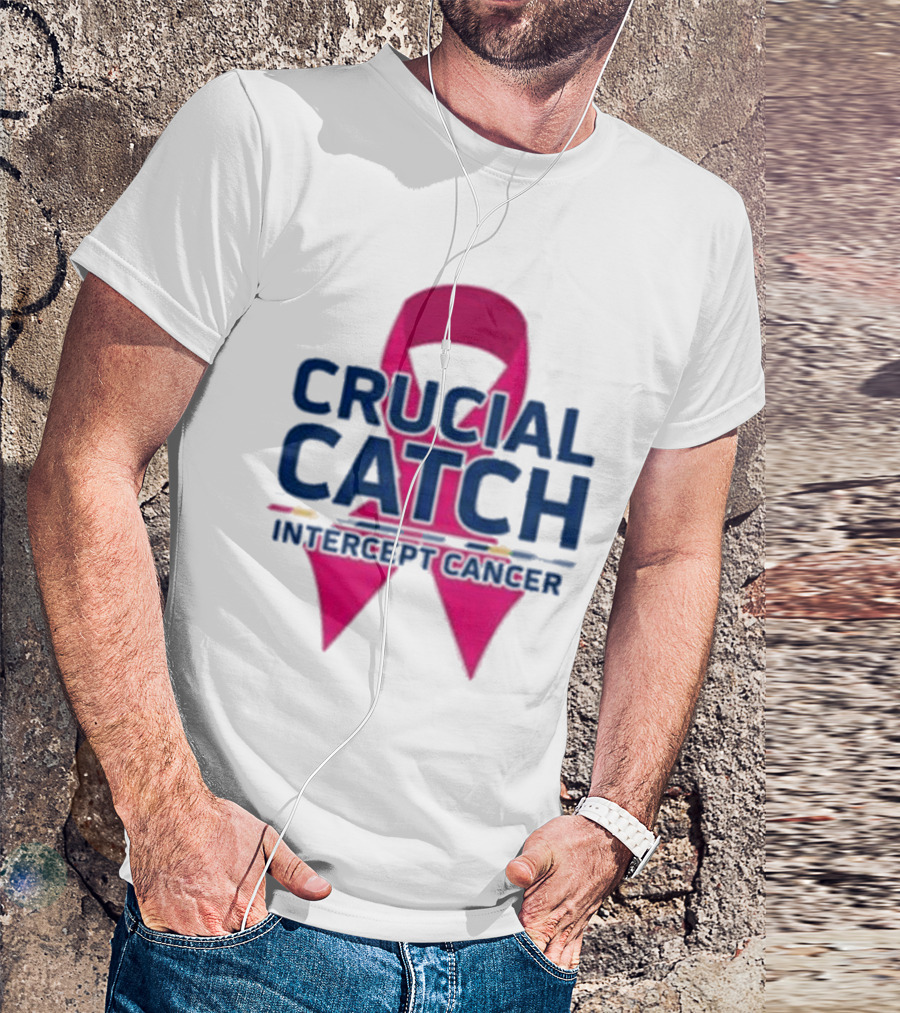 Crucial Catch Intercept Cancer Pink T-Shirt