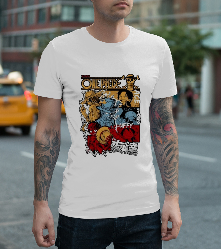 One Piece Luffy Ace Sabo Brothers Friendship T-Shirt