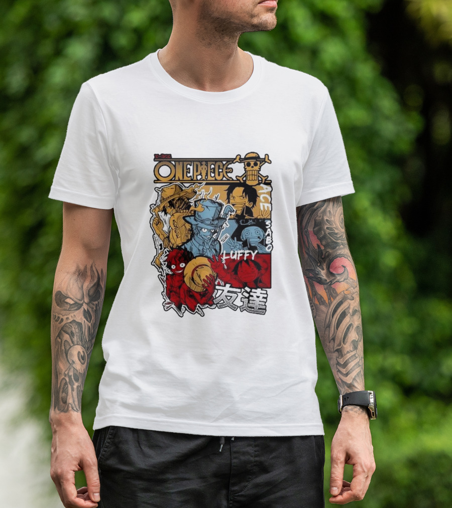 One Piece Luffy Ace Sabo Brothers Friendship T-Shirt