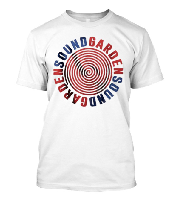 Soundgarden Spiral Red Blue Vintage T-Shirt