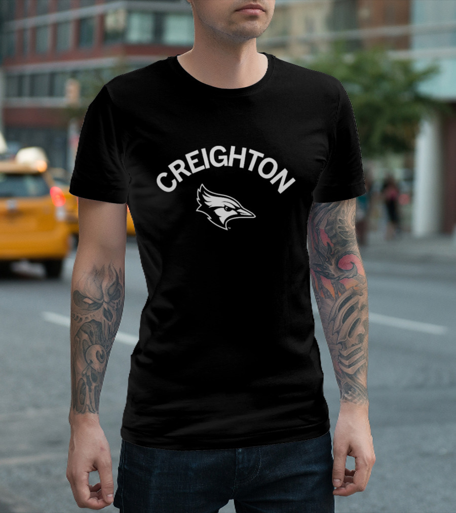 Creighton Bluejay Logo Curved Text T-Shirt