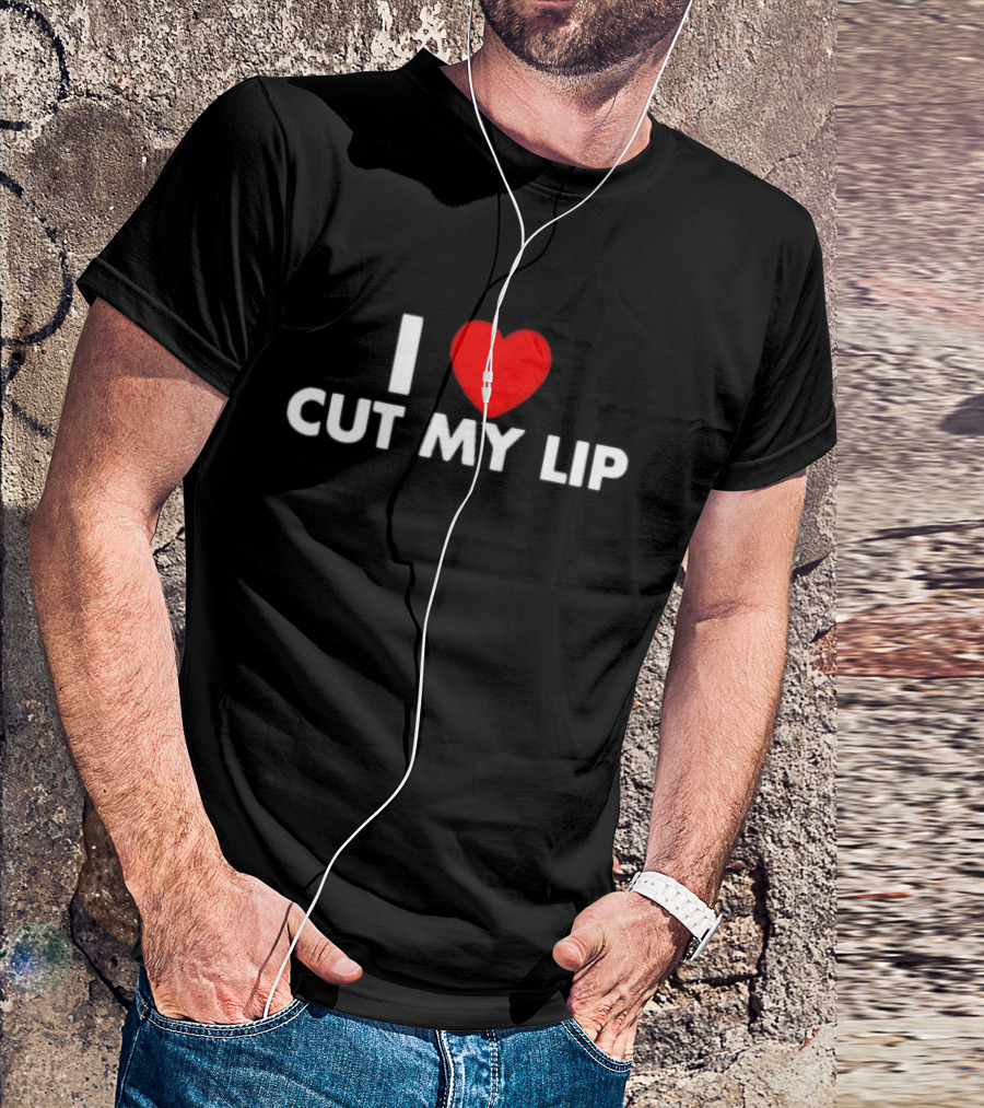 Egg Tyler Wearing I Love Cut My Lip I ♥ Cut My Lip T-Shirt