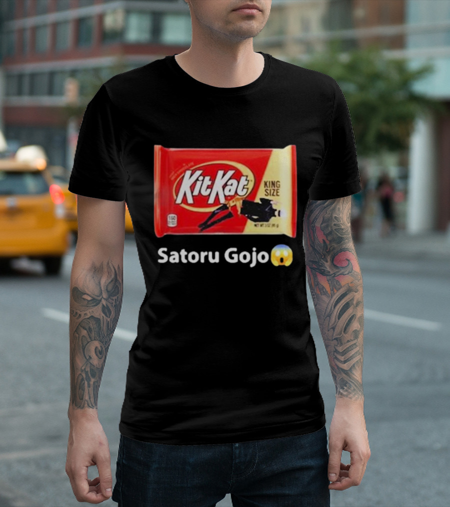 Satoru Gojo 😮 Kit Kat King Size T-Shirt