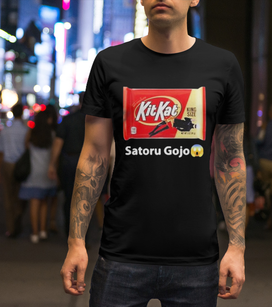 Satoru Gojo 😮 Kit Kat King Size T-Shirt
