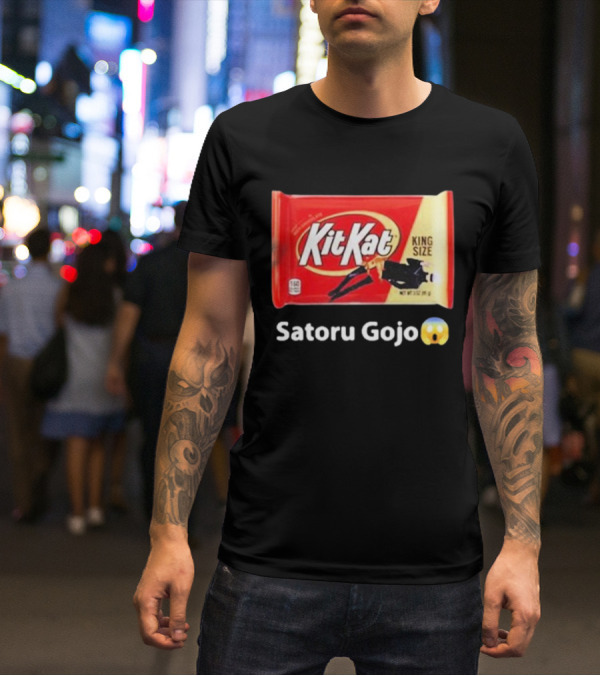 Satoru Gojo 😮 Kit Kat King Size T-Shirt