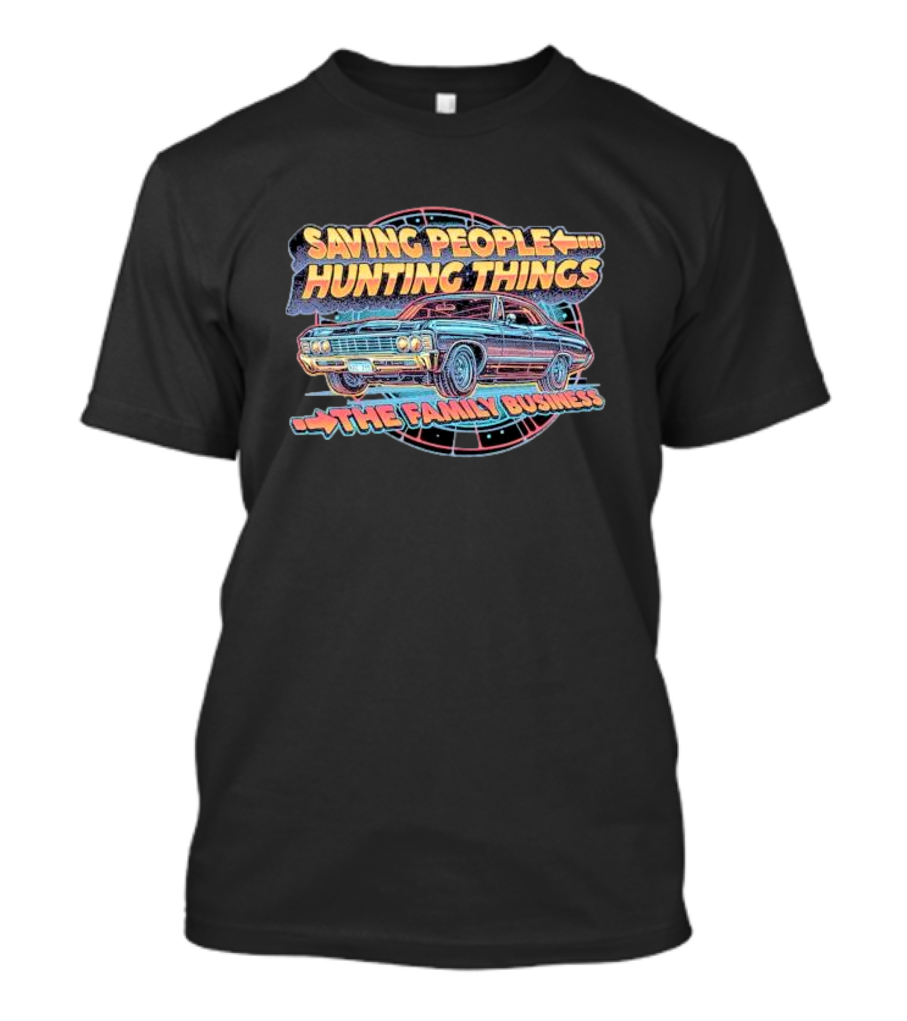 Saving People Hunting Things The Family Business Classic Car T-Shirt