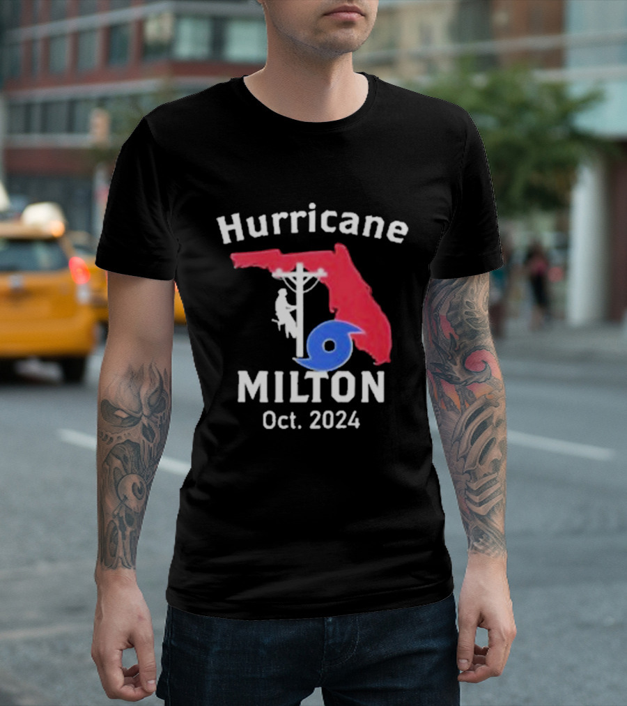Hurricane Milton Florida Lineman Oct T-Shirt