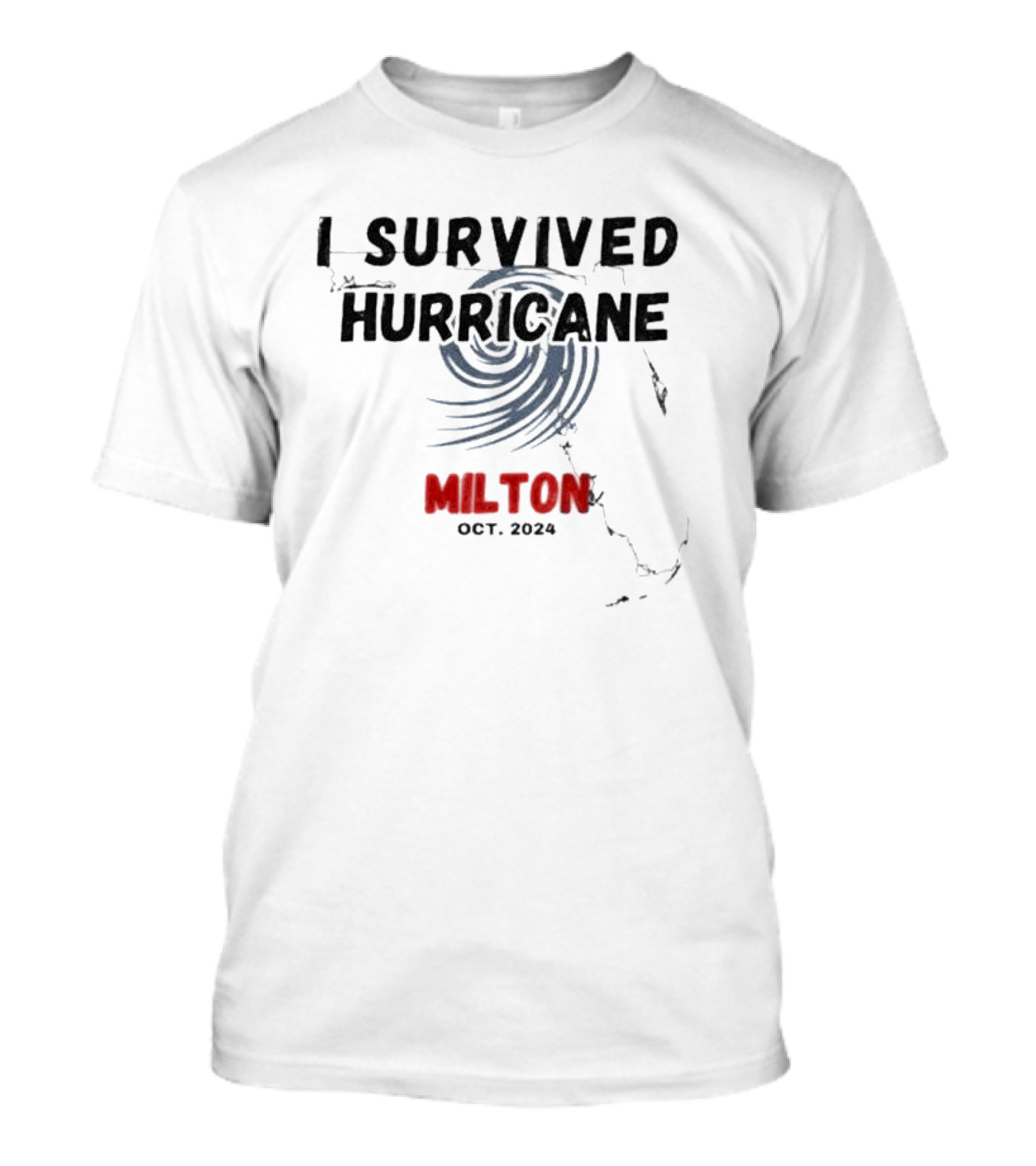 I Survived Hurricane Milton October 2024 Florida Resilience Courage Faith T-Shirt