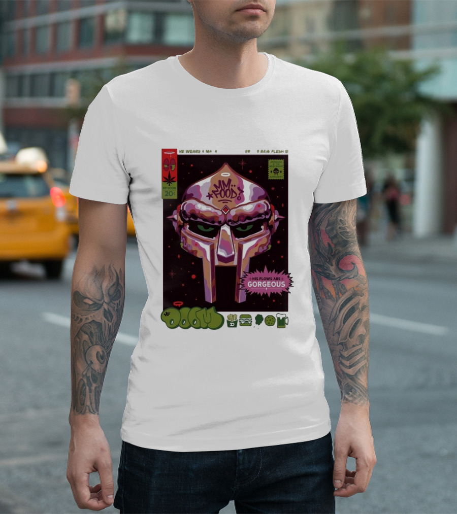 Mm..Food MF Doom Mask His Flows Are Gorgeous T-Shirt