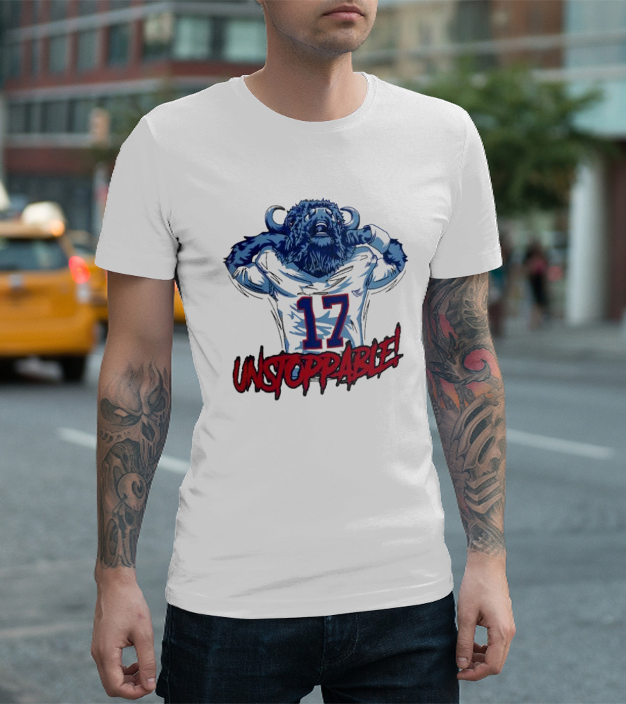 Unstoppable 17 Buffalo Bills Mascot Sports T-Shirt