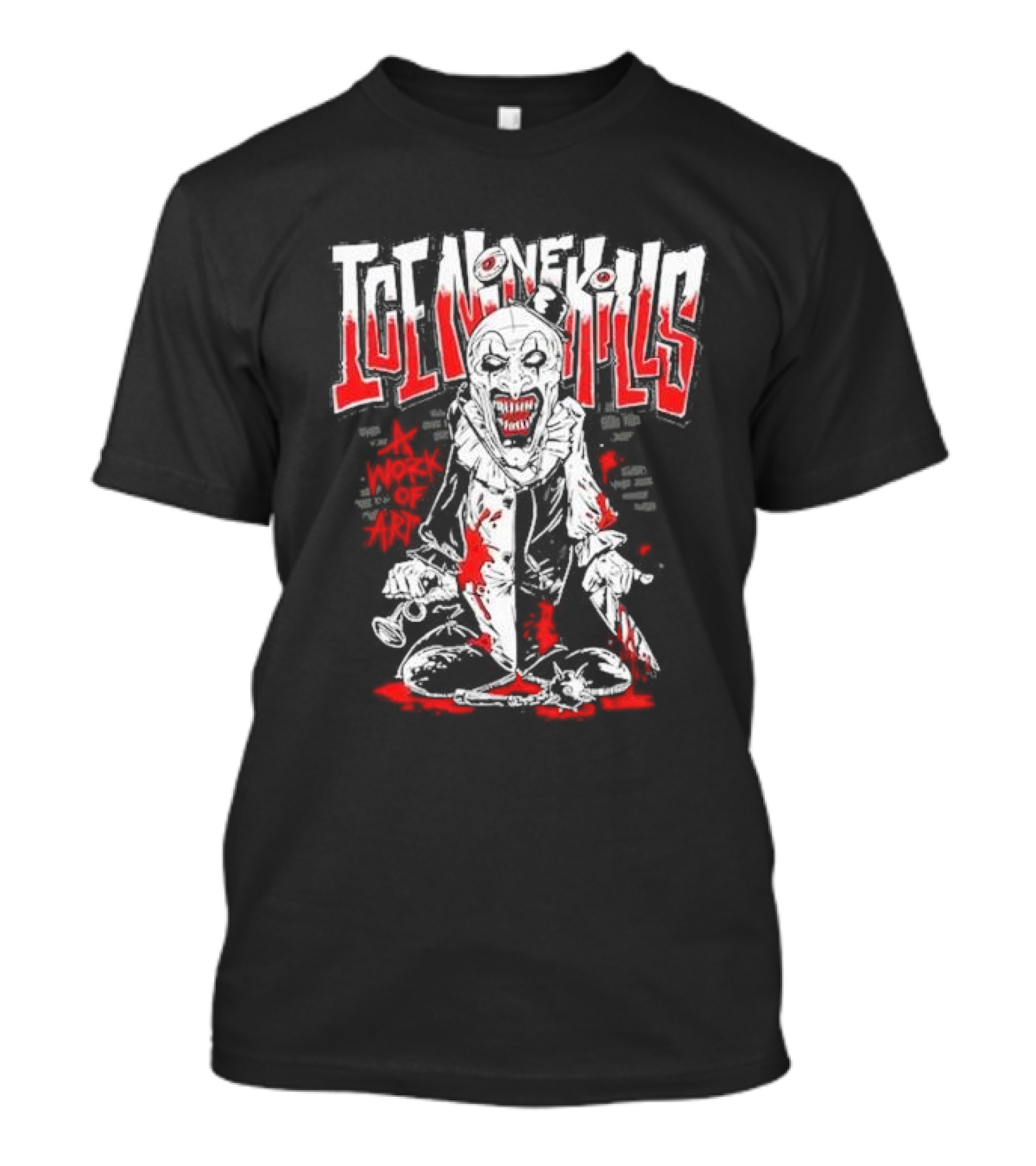 Ice Nine Kills Horror-Themed A Work Of Art Graphic Murder Scene T-Shirt