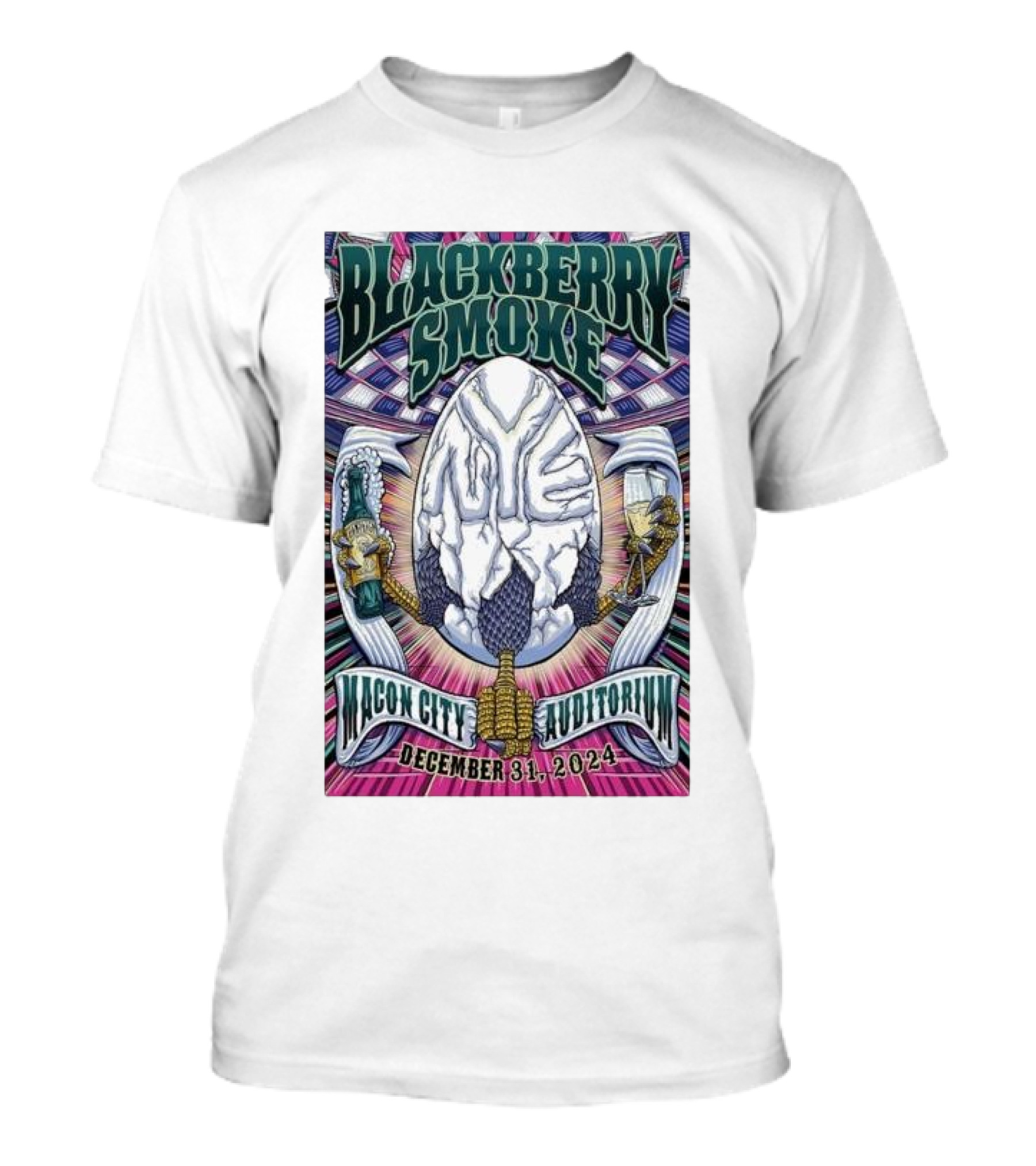Blackberry Smoke Macon City Auditorium December 31 T-Shirt
