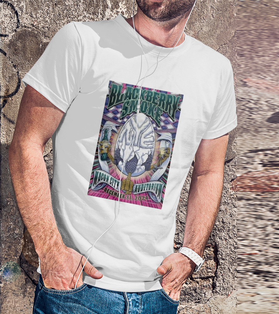 Blackberry Smoke Macon City Auditorium December 31 T-Shirt