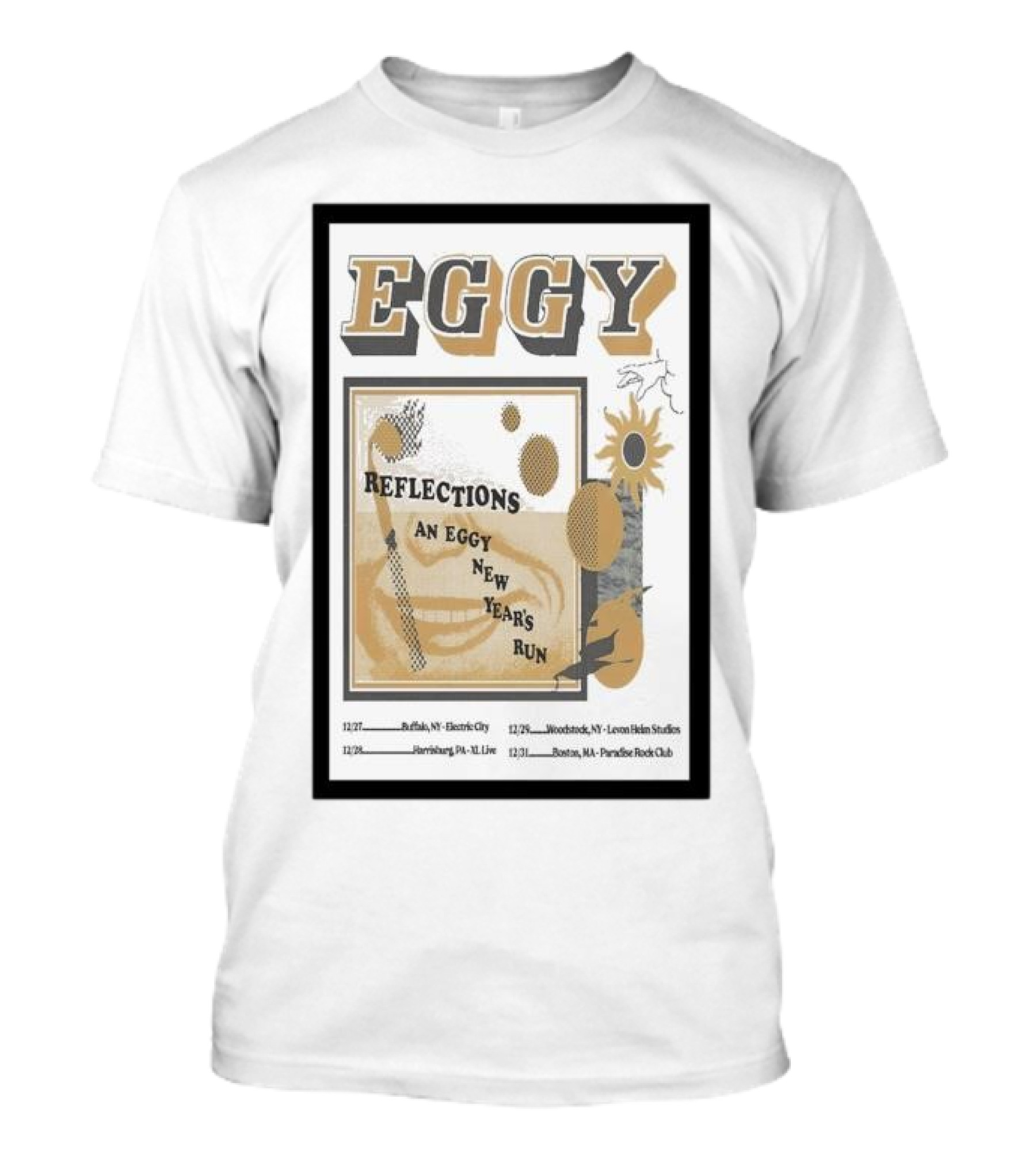 EGGY Reflections An Eggy New Year's Run Buffalo Woodbury Harrisburg Boston T-Shirt