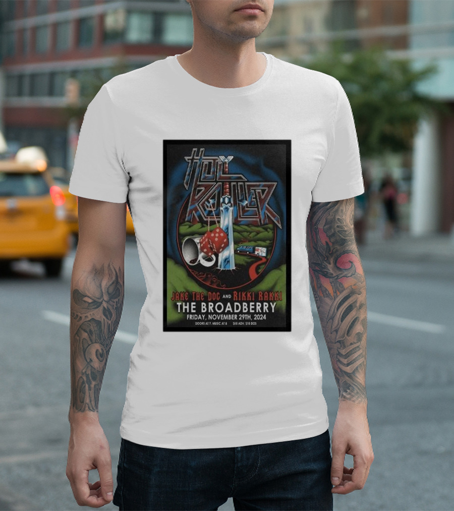 Holy Roller Jake The Doc And Rikki Rakki The Broadberry November 29th 2024 Richmond VA T-Shirt