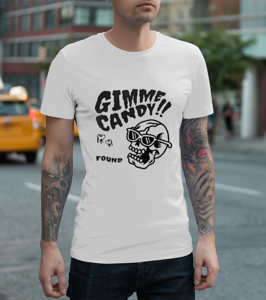 New Found Glory Gimme Candy Skull Found T-Shirt