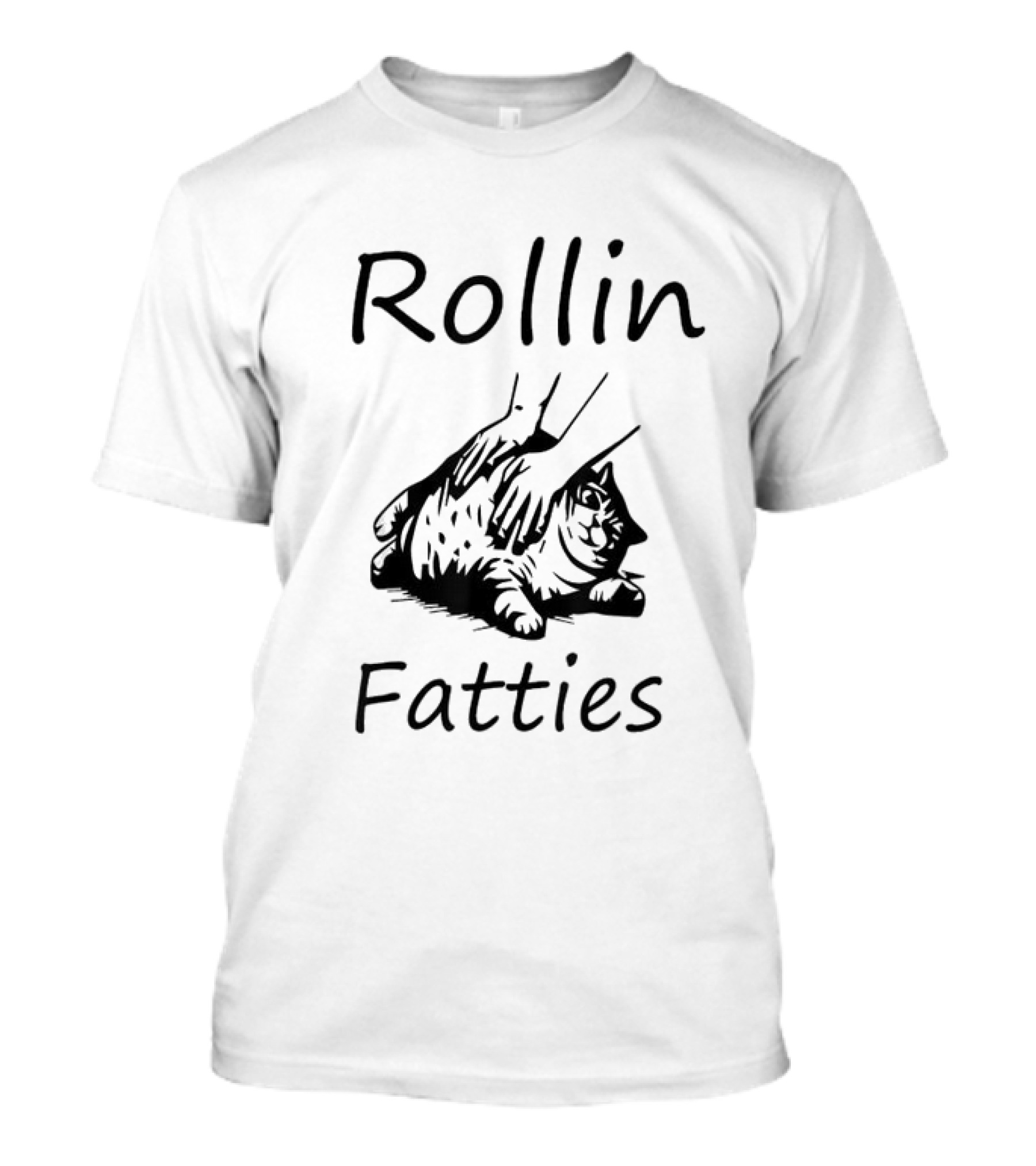 Rollin Fatties Cat Meme Hands Massage Fat Cat T-Shirt