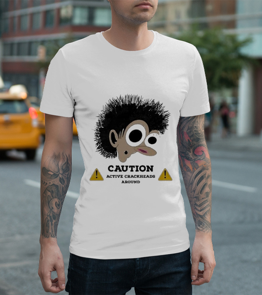 Caution Active Crackheads Midnight Groovers T-Shirt