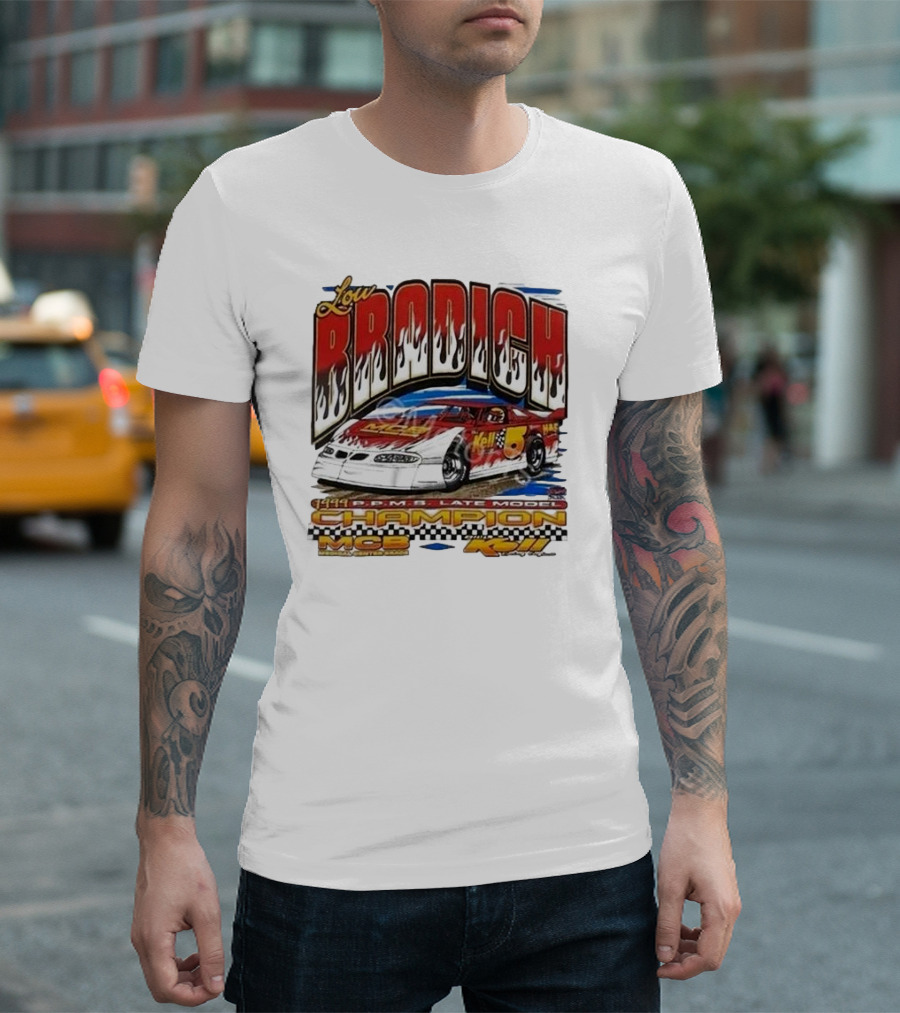Lou Brodich Champion MCB Kell 5 Super Dirt Late Model 1999 Vintage Racing T-Shirt