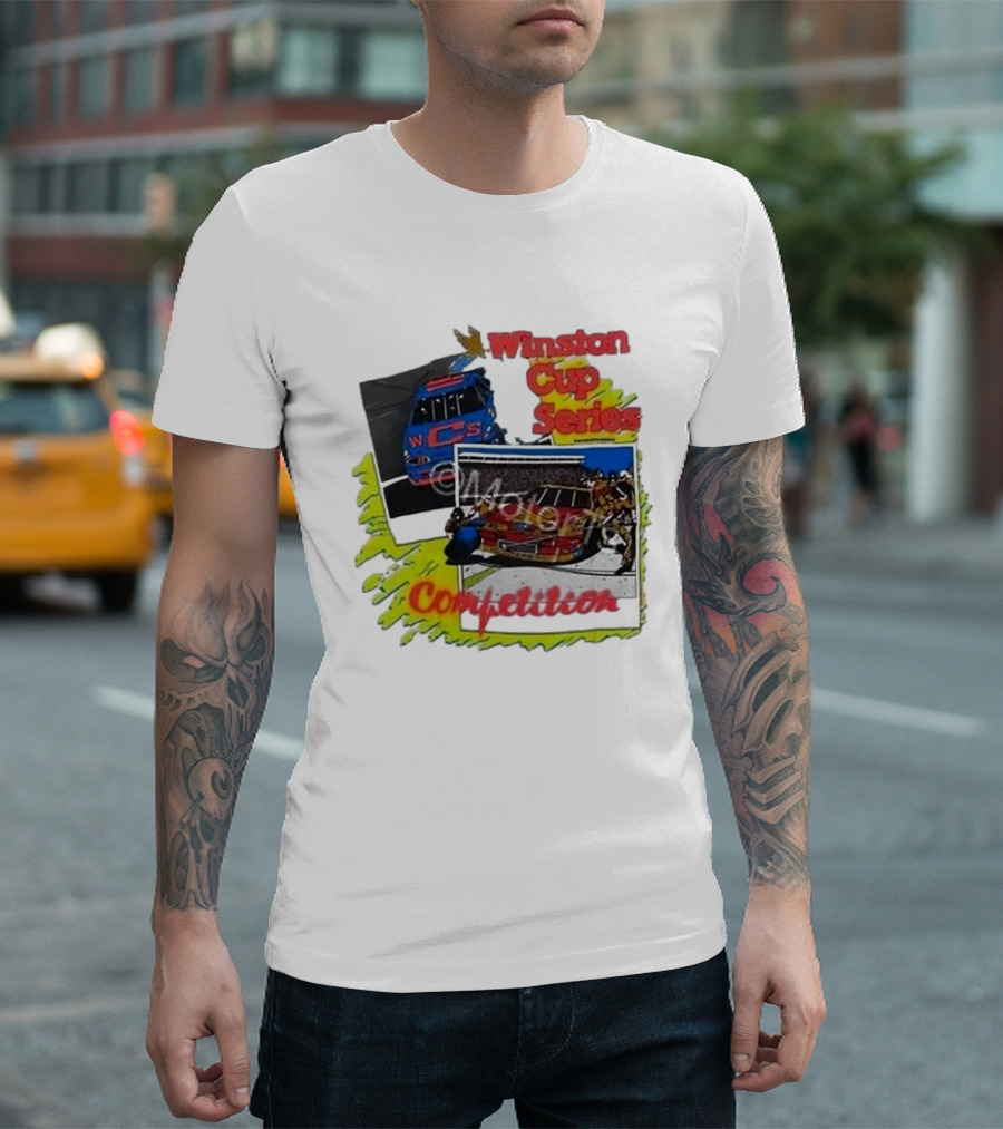 Winston Cup Series Competition Vintage New In Bag 1990 NASCAR T-Shirt