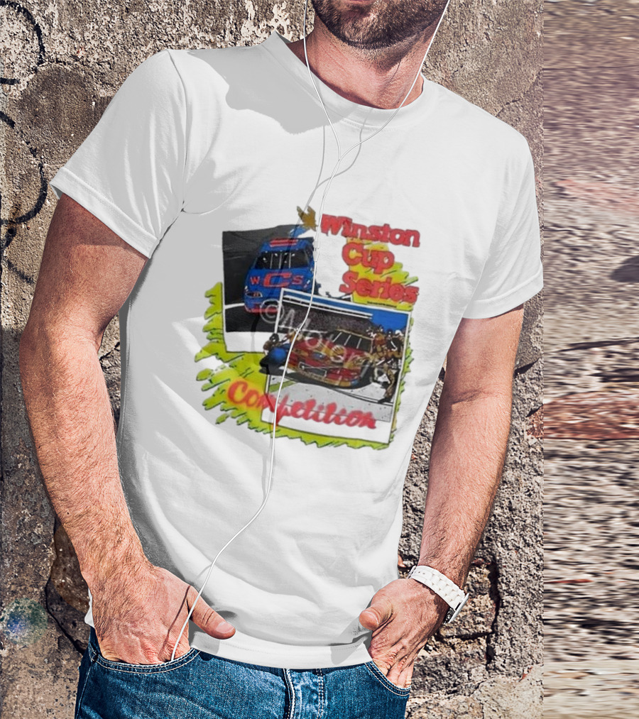 Winston Cup Series Competition Vintage New In Bag 1990 NASCAR T-Shirt