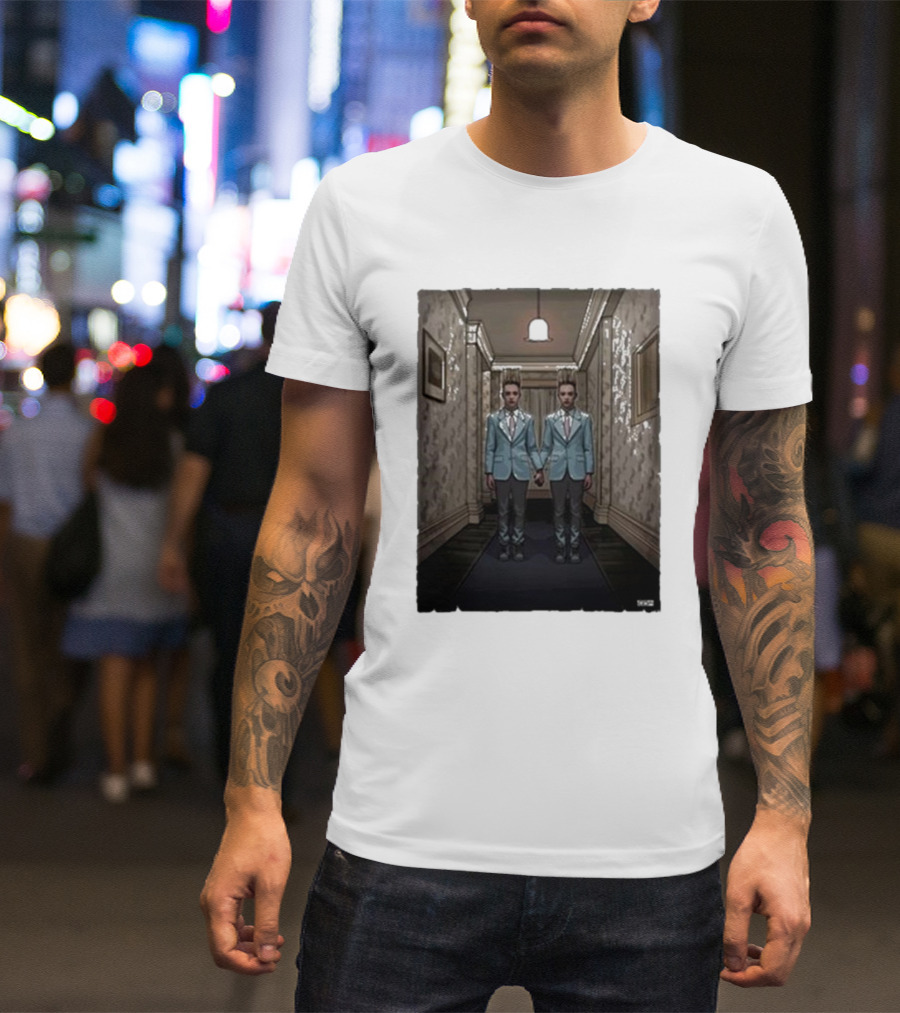 Wwn A Horror Masterpiece Twin Hallway Scene T-Shirt