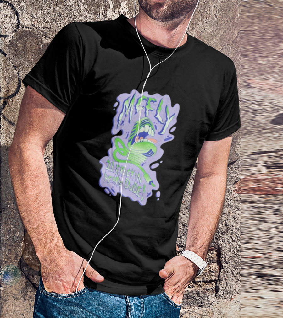 McFly 21 Frickin Years Dude Retro Microphone T-Shirt