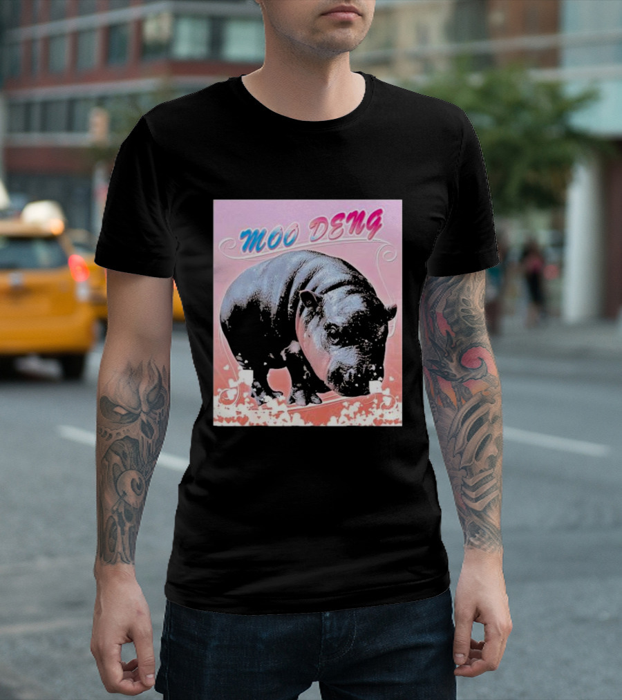 Moo Deng Hippo Ba1 Cute Thailand T-Shirt