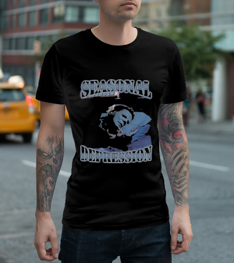 Seasonal Depression Halloween 2024 Michael Myers T-Shirt