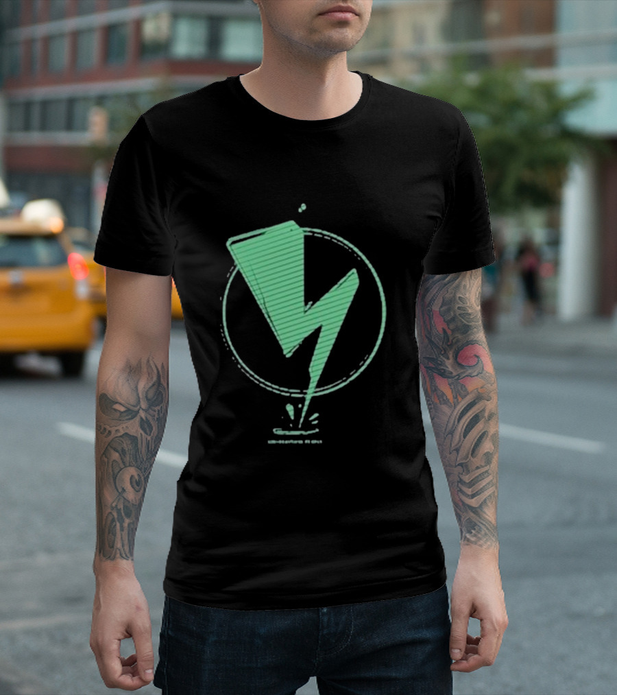 Sim The Beautiful People Lightning Bolt Circle T-Shirt