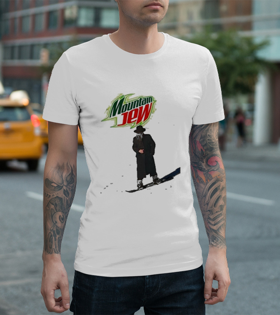 Mountain Jew Funny Ahh Tees Jewish Skiing T-Shirt
