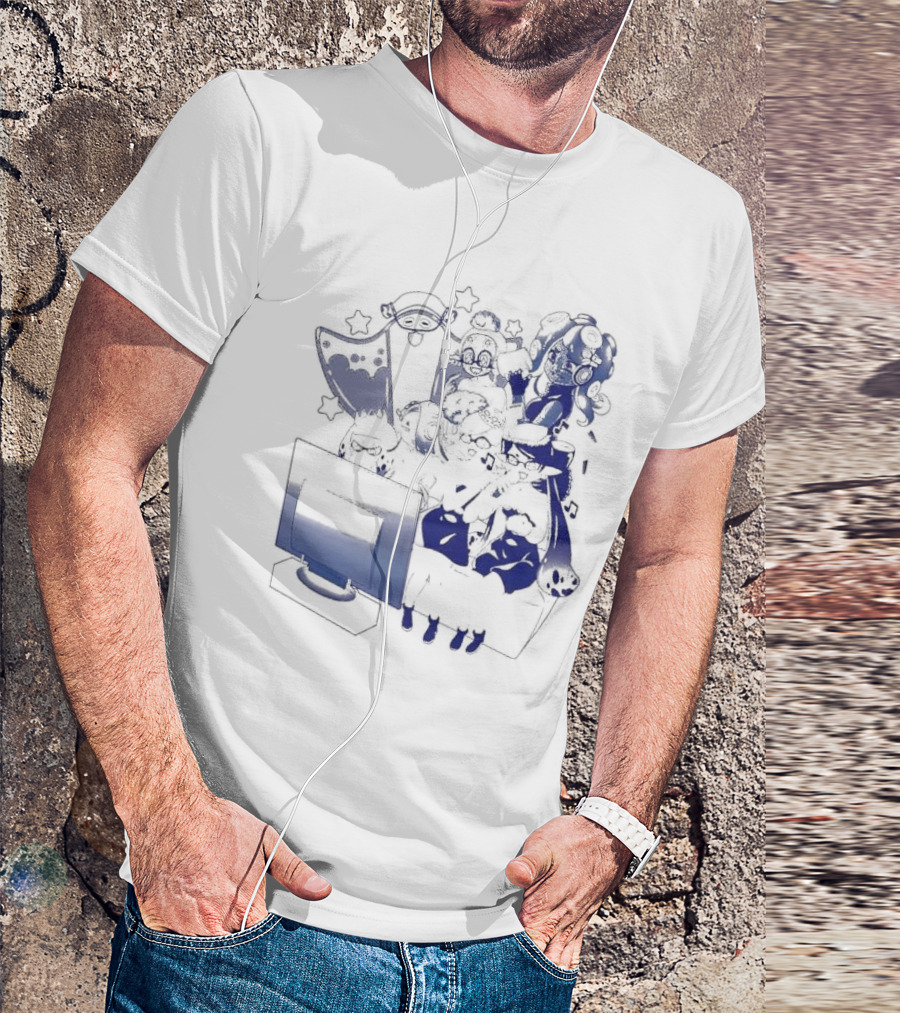 Karaoke Night Coinbox Splatoon Characters Gaming Party T-Shirt