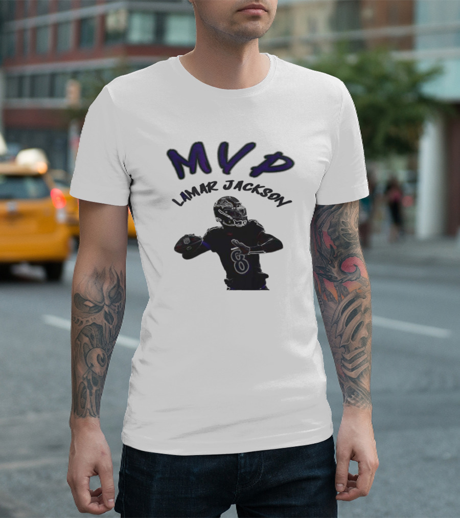 MVP Lamar Jackson Baltimore Ravens Quarterback T-Shirt