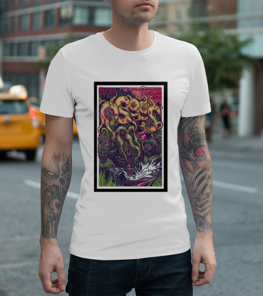 Osees Cleveland Beachland Ballroom 20 October 2024 Psychedelic Monster T-Shirt