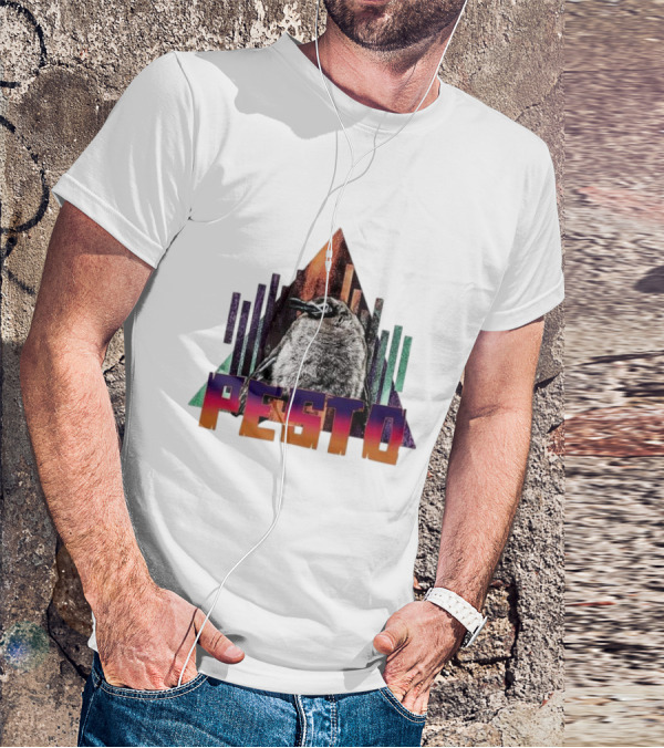 Pesto Penguin Retro Triangle Vibe T-Shirt