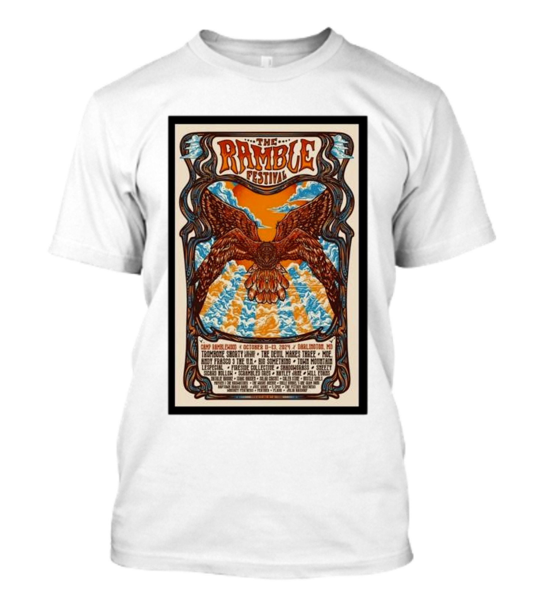 The Ramble Festival October 11-13 2024 Darlington Maryland Eagle T-Shirt
