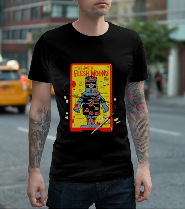 It's Just A Flesh Wound Skill Game Geek Monty Python T-Shirt