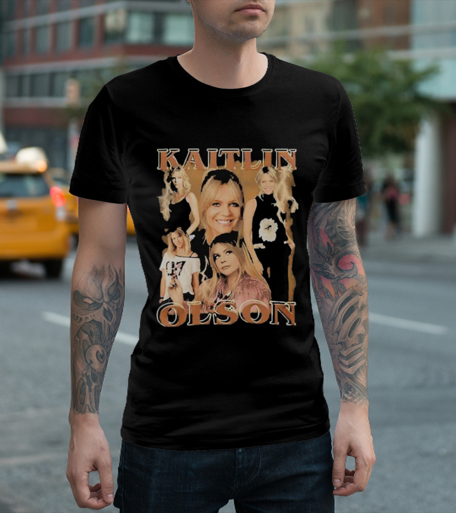 Kaitlin Olson Vintage Bootleg Collage T-Shirt