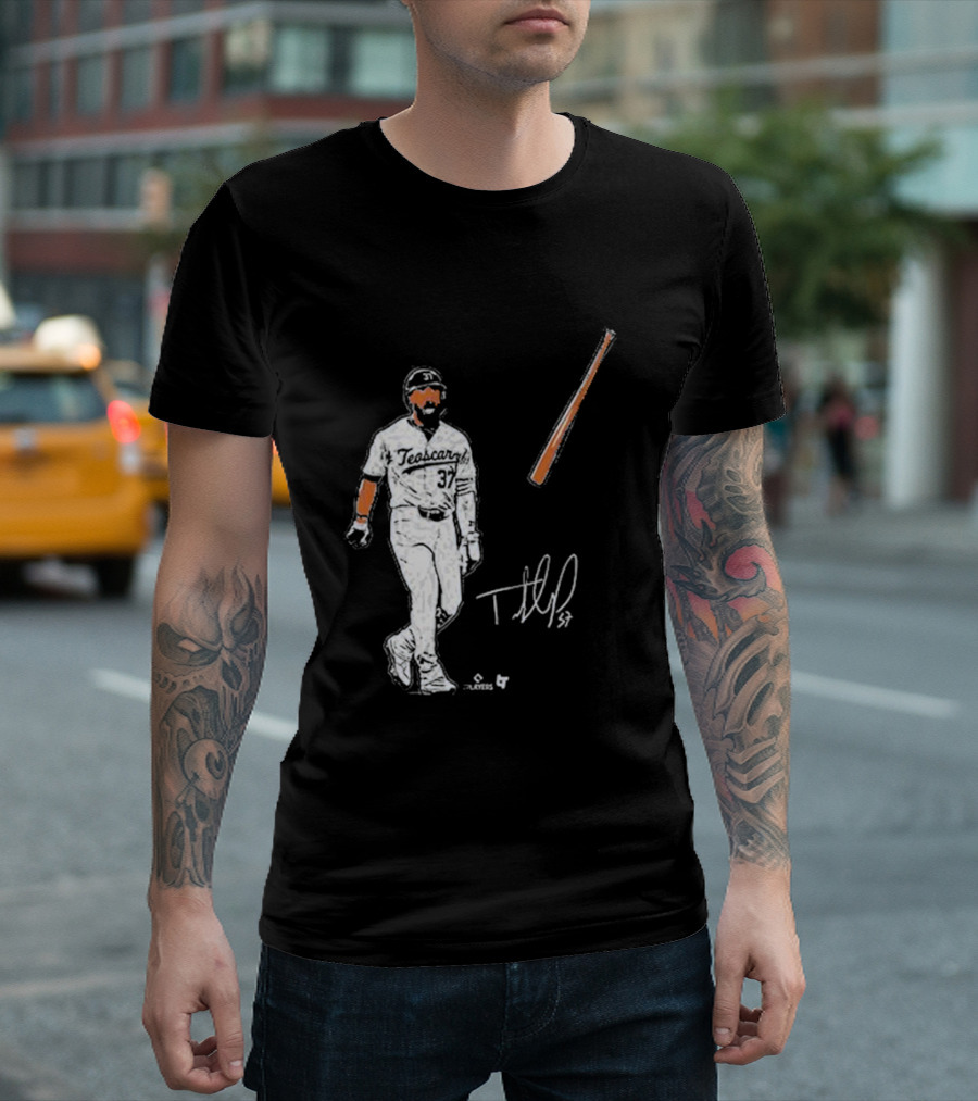 Teoscar Hernandez 37 Baseball Bat Flip Signature Players T-Shirt